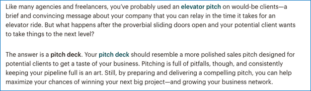 Paragraphs from MailChimp's blog